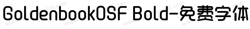 GoldenbookOSF Bold字体转换